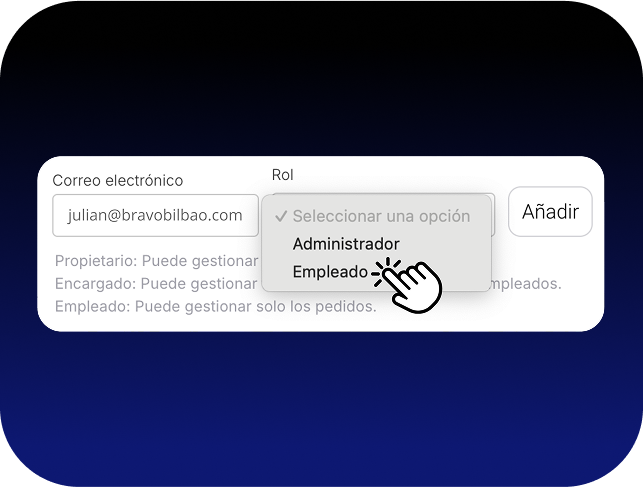 Gestión de empleados y roles